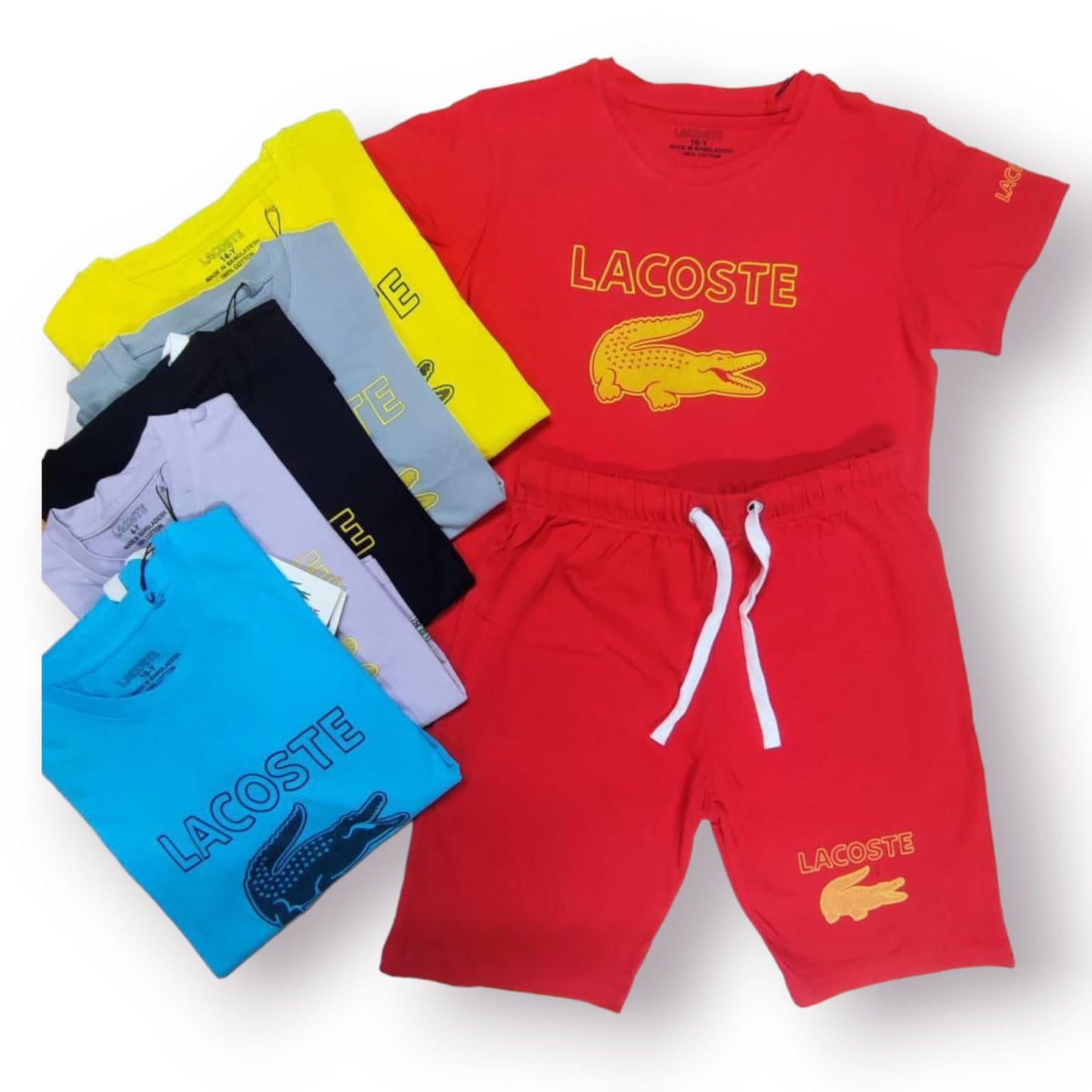 Kid Cloth Set (6 Pair) (LACOSTE)