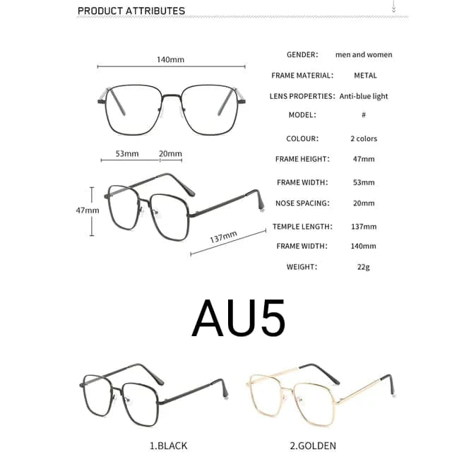 Photochromic + Anti Blue Light Glasses (AU5)