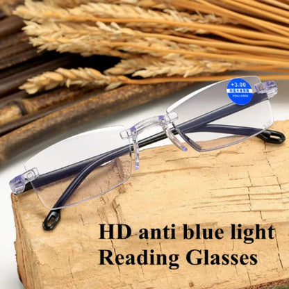 Elite Shield   Frame Less Blue Light Blocking Reading Glasses