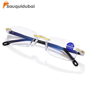 Elite Shield   Frame Less Blue Light Blocking Reading Glasses