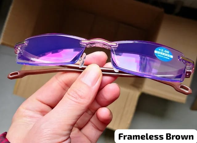 Elite Shield   Frame Less Blue Light Blocking Reading Glasses
